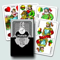 Dvouhlavé hrací karty mariášové