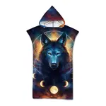 Plážové pončo MOON WOLF farebné 80x145 cm