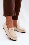 Dámske mokasíny s malým zlatým detailom