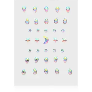 Diva & Nice Cosmetics Face Stones nálepky na tvár 35 ks