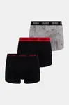HUGO boxerky pánské bavlněné s elastanem TRIPLET DESIGN 3-pack