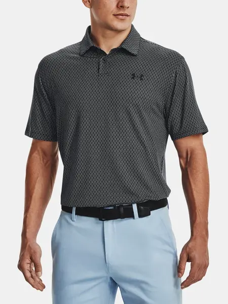 Under Armour Tričko UA T2G Printed Polo-BLK - Pánské