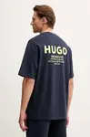 HUGO Blue tričko pánské bavlněné Nalono