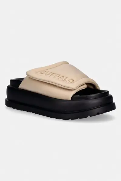 Buffalo pantofle na platformě dámské Palma Velcro