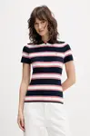 Tommy Jeans polo tričko dámske bavlnené s elastanom