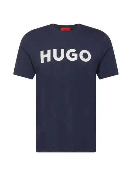 HUGO Tričko 'Dulivio'  tmavomodrá / biela