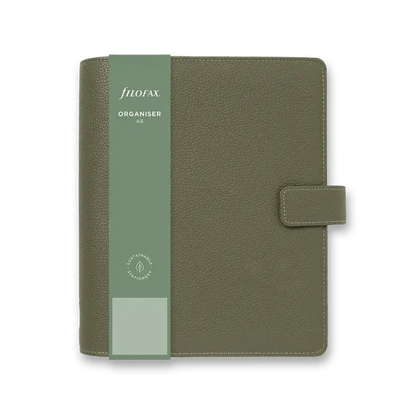 Diář A5 Filofax Camden zelený