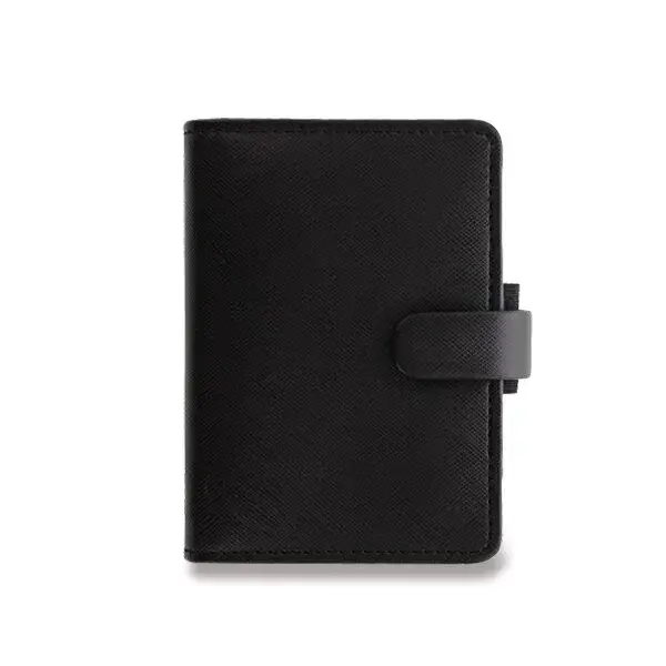 Mini diář Filofax Saffiano A8 černý