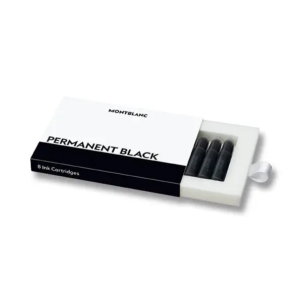 Inkoustové bombičky Montblanc Permanent Black 8 ks