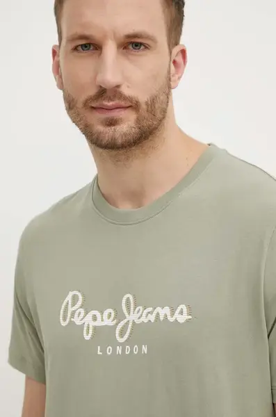 Pepe Jeans Bavlněné tričko Pepe Jeans ABEL