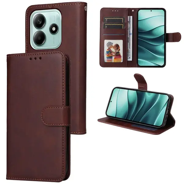 Magnet Case, Xiaomi Redmi Note 14 5G, hnědý