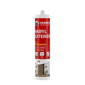 Tmel akrylový, EXTERIÉR, šedý, 280ml