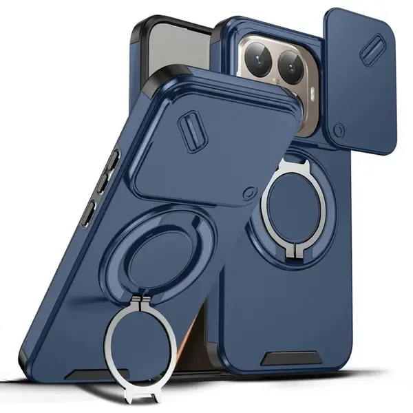Camslide Stand obal, Xiaomi 15T Pro, modrý