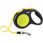 Flexi Vodítko pre psov Neon páska M žlté 5 m