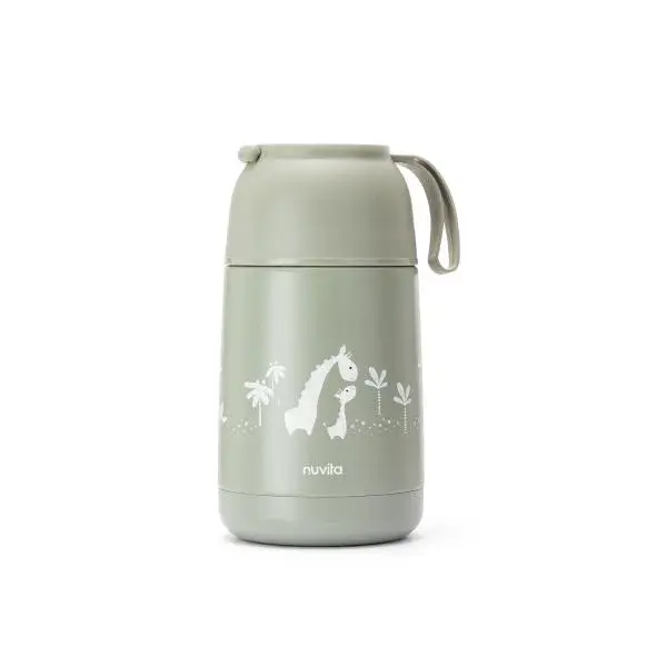 Termoska se silikonovým držákem 620ml, Sage Green