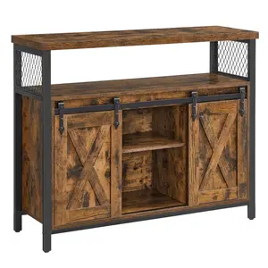 Boxxx KOMODA, hnědá, černá, 100/80/33 cm