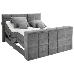 Carryhome POSTEL BOXSPRING, 180/200 cm, šedá