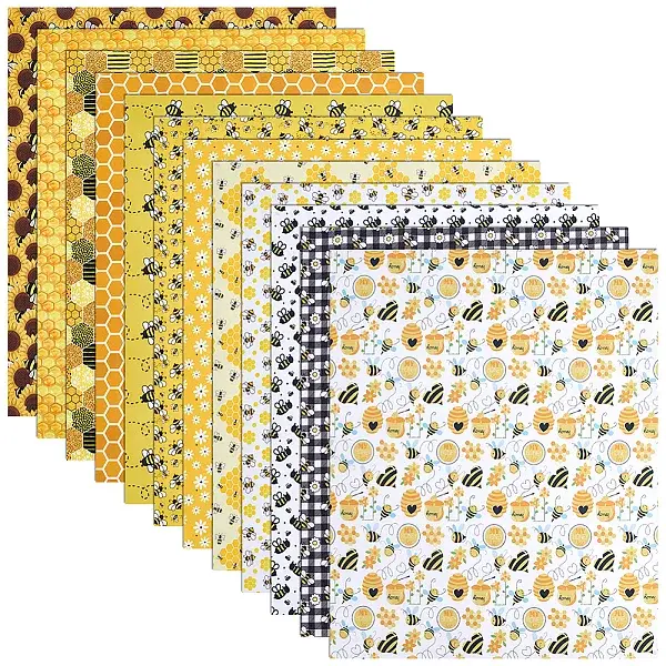 12Pcs 2 Styles Cotton Fabric