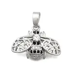 Brass Micro Pave Cubic Zirconia Pendants