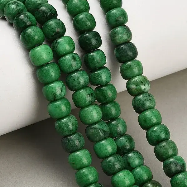 Dyed Natural White Jade Beads Strands