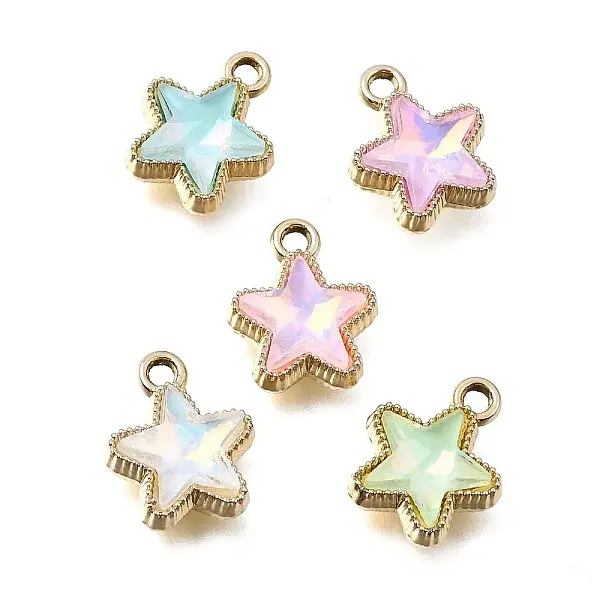 UV Plating Alloy and Glass Pendants
