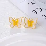 Butterfly Brass Stud Earrings
