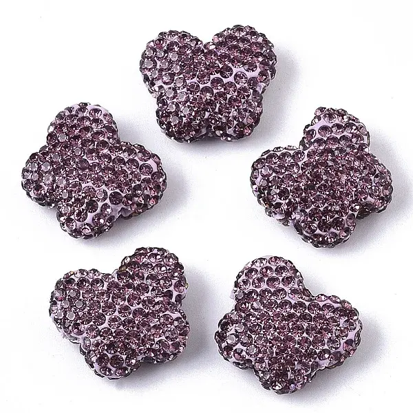 Handmade Polymer Clay Rhinestone Beads