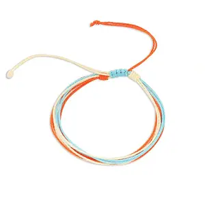 Multi-strand Fibre Wax Threads Braided Bracelet
