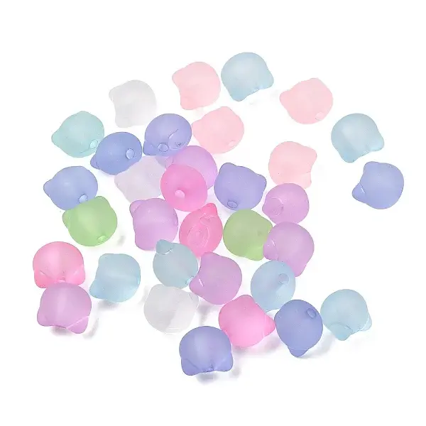 Frosted Transparent Acrylic Beads