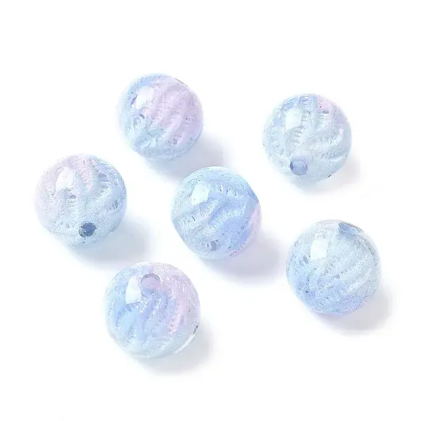 Two Tone Transparent Acrylic Beads