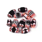 Handmade Millefiori Glass Barrel Beads