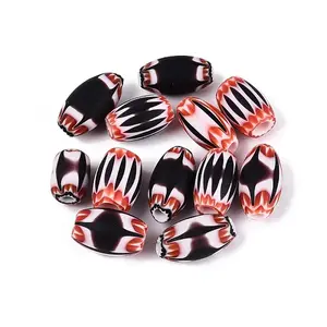 Handmade Millefiori Glass Lampwork Barrel Beads