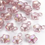 Transparent Crackle Acrylic Pendants