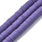 Flat Round Handmade Polymer Clay Beads