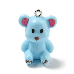 10Pcs Opaque Resin Pendants