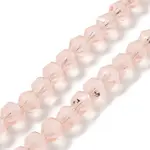 Electroplate Transparent Glass Beads Strands