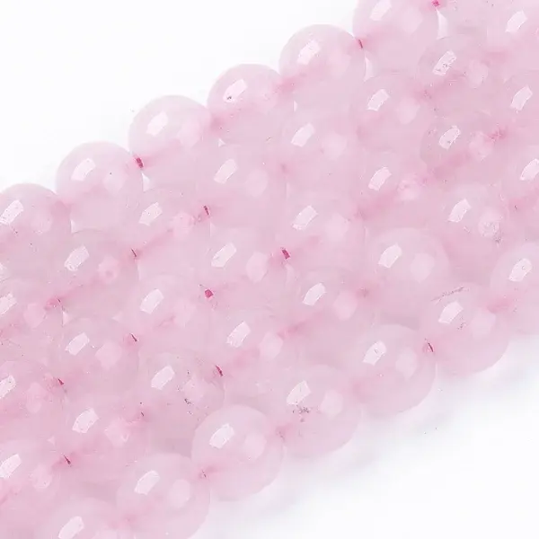 Natural White Jade Bead Strands