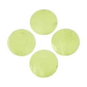 Spray Painted Natural Capiz Shell Connector Charms