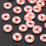 Handmade Two Tone Polymer Clay Beads