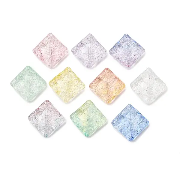 Baking Paint Transparent Glass Beads