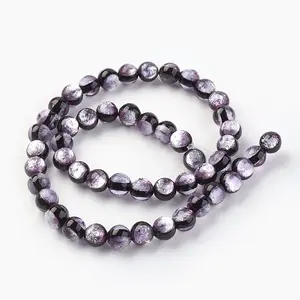 Handmade Silver Foil Glass Lampwork Beads