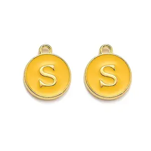 Golden Plated Alloy Enamel Charms