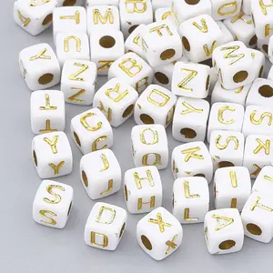 Plated Acrylic Beads