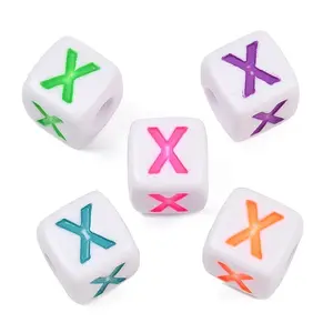 Opaque Acrylic Enamel European Beads