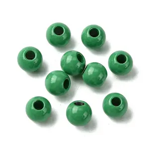 Spray Painted 202 Stainless Steel Beads