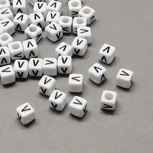 Large Hole Acrylic Letter European Beads