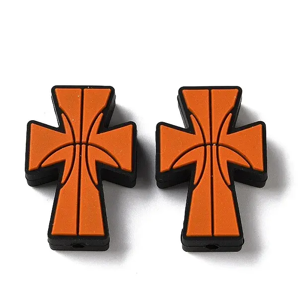 Sports Theme Silicone Beads