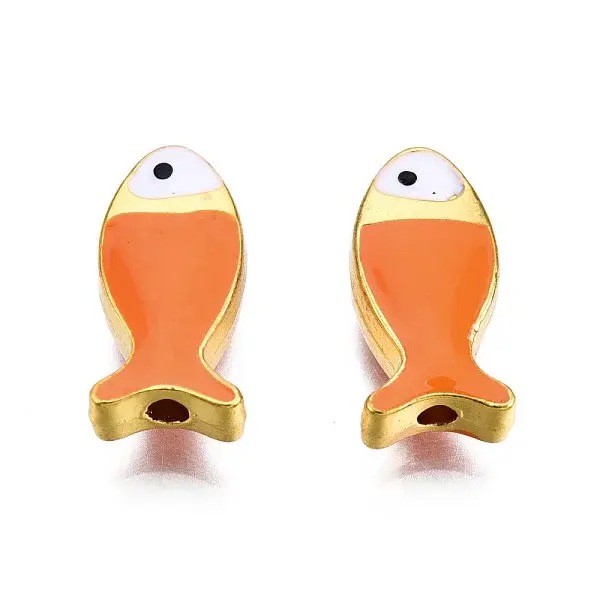 Rack Plating Alloy Enamel Beads