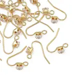 SHEGRACE Brass Pave Cubic Zirconia Earring Findings