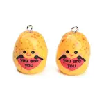 Opaque Resin with Alloy Pendants
